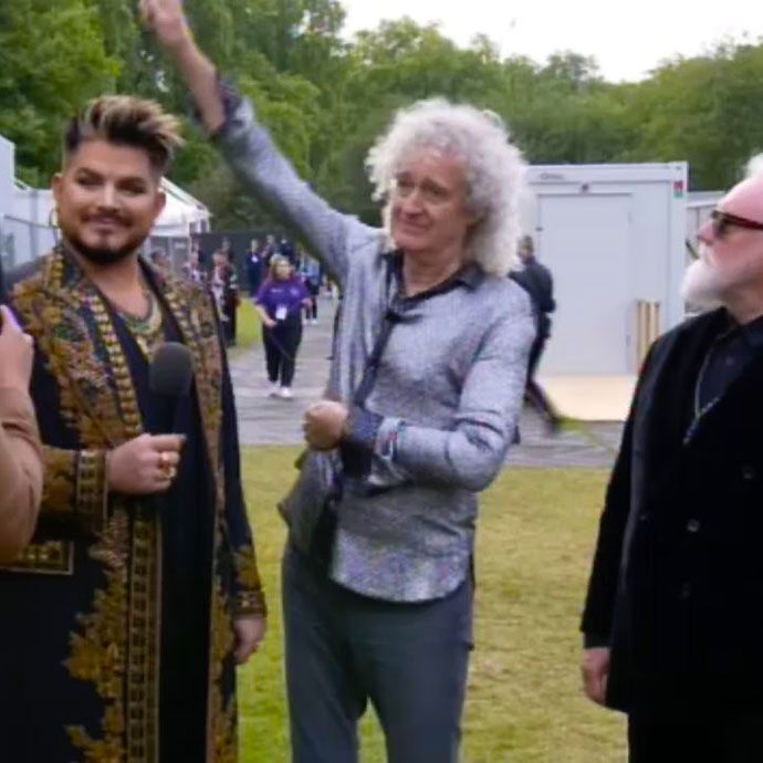 Adam, Brian and Roger Jubilee Concert pre-show interviews