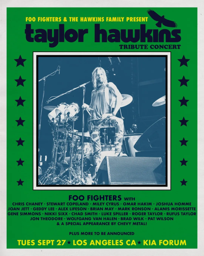 Taylor Hawkins Tribute - LA Poster