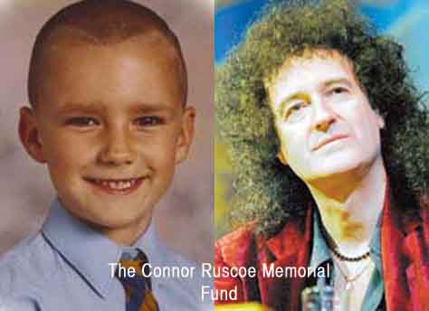 Connor Ruscoe and Brian May