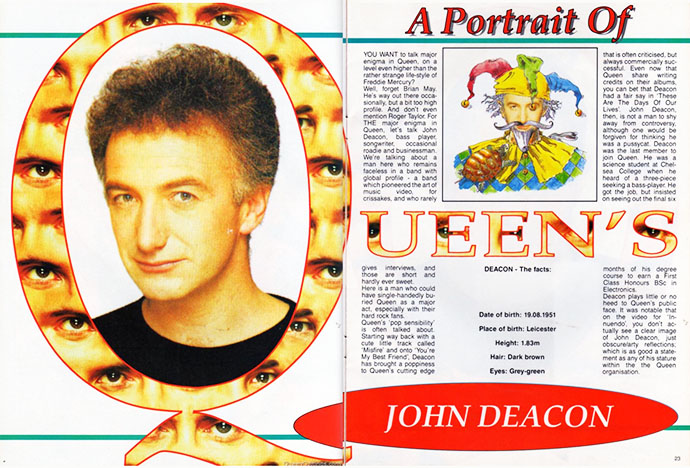 John Deacon Metal Attack Jan 1992