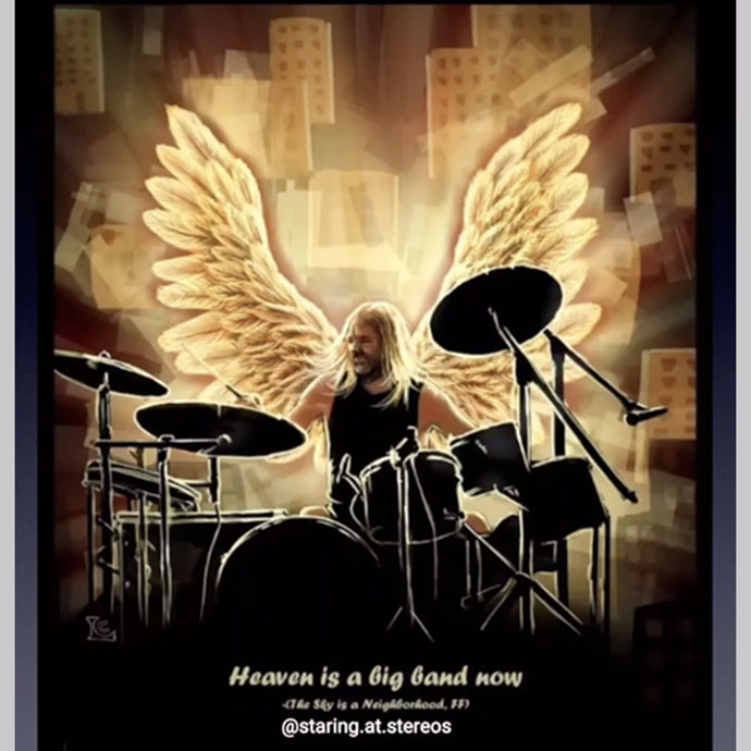 Lovely tributs to Taylor Hawkins