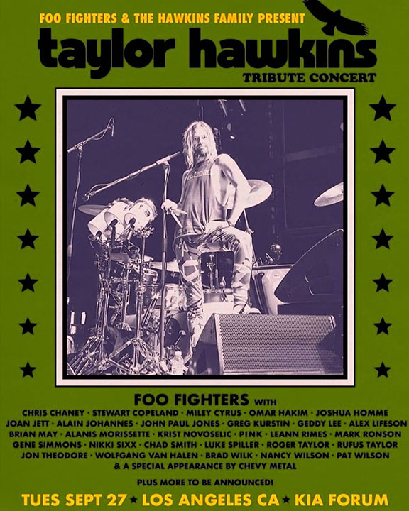 Taylor Hawkins Tribute poster - LA
