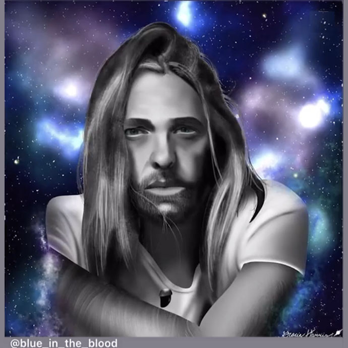 Taylor Hawkins by @blue_in_the_blood