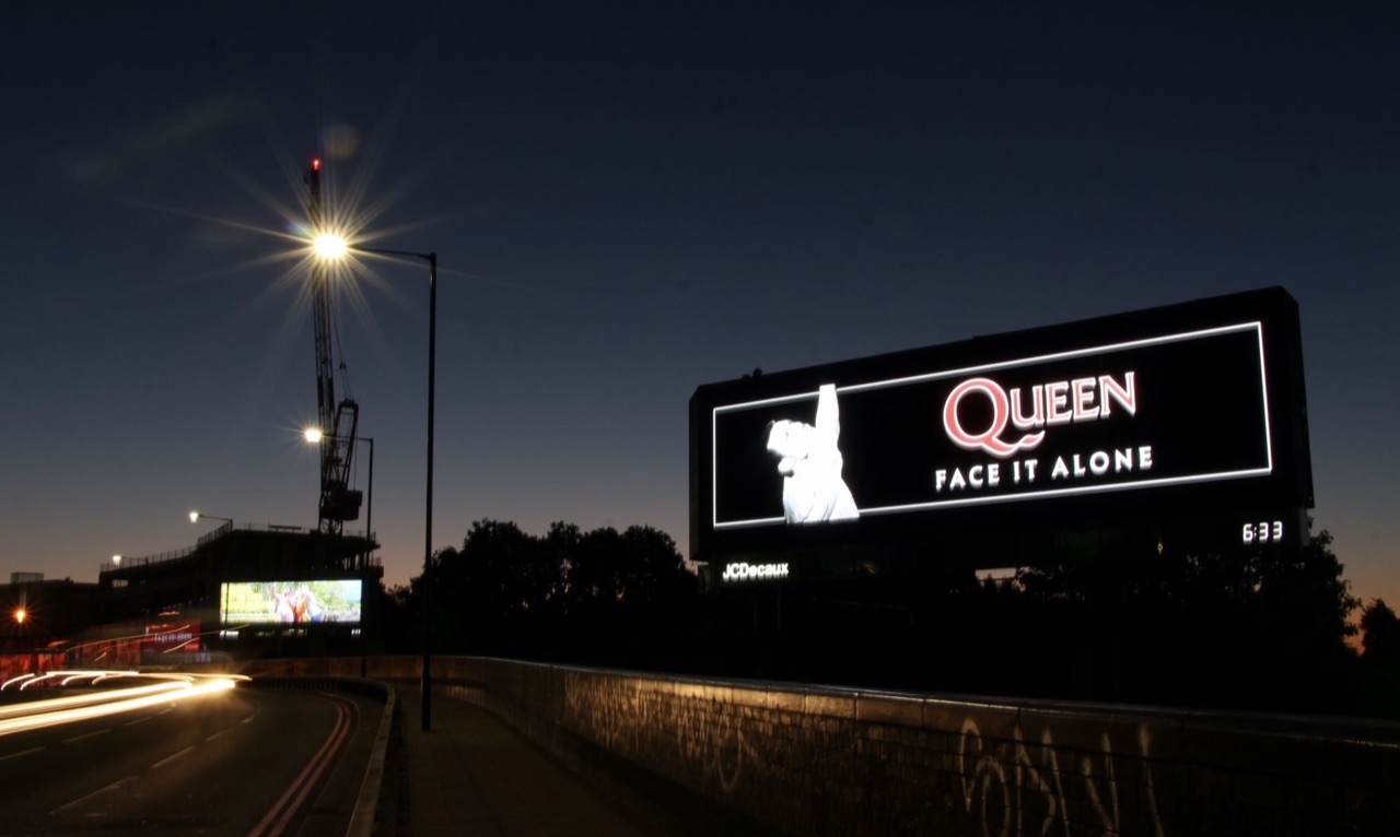 Face It Alone billboard - London