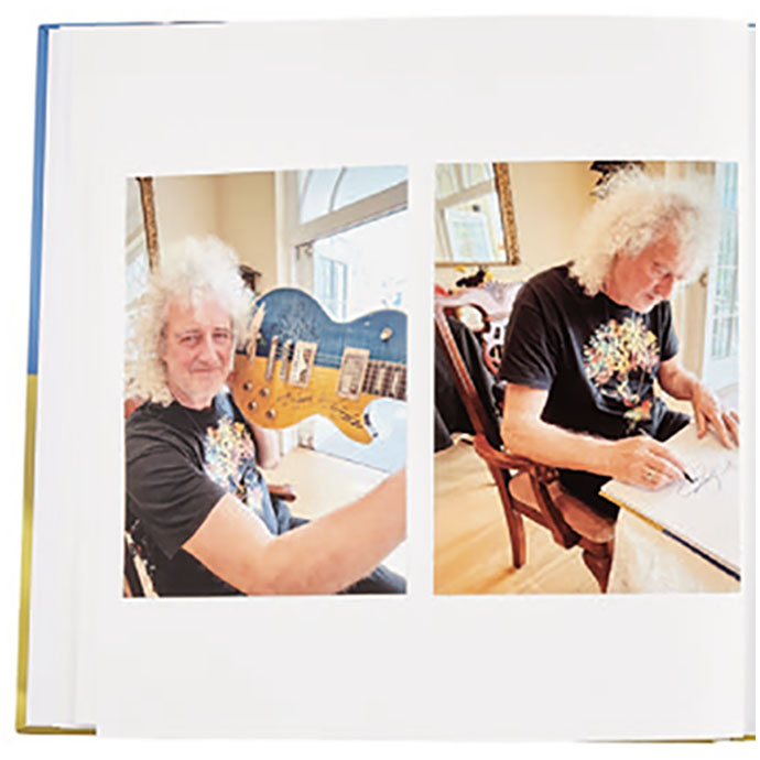Brian signed card - Guitars For Peace