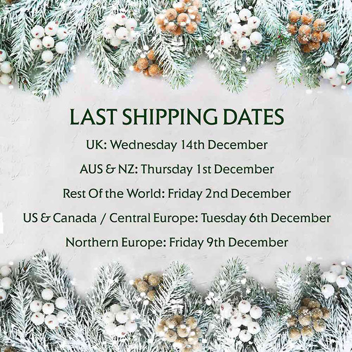 Last shipping dates