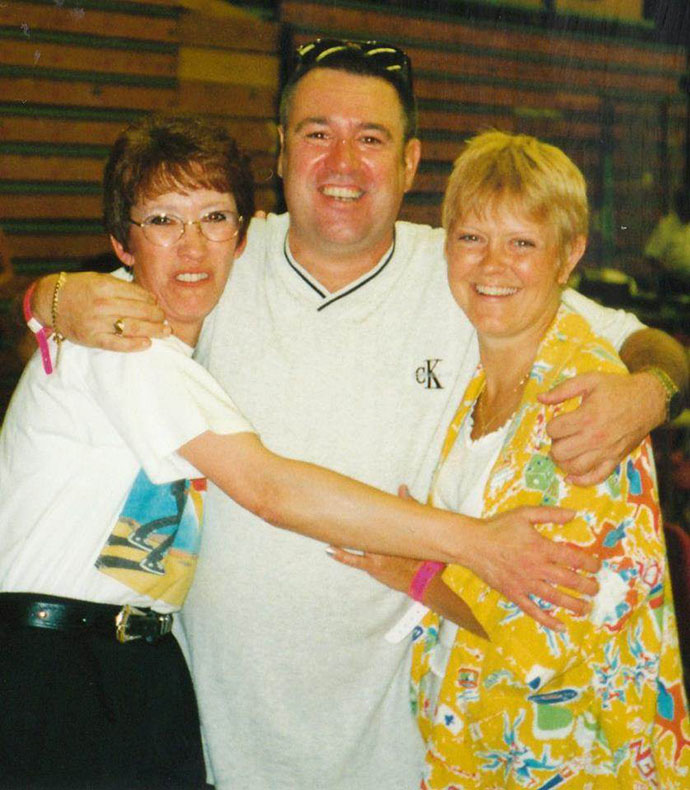 Camille Simonet with Jim Jenkins and Jacky Smith at a Fan Club Convention