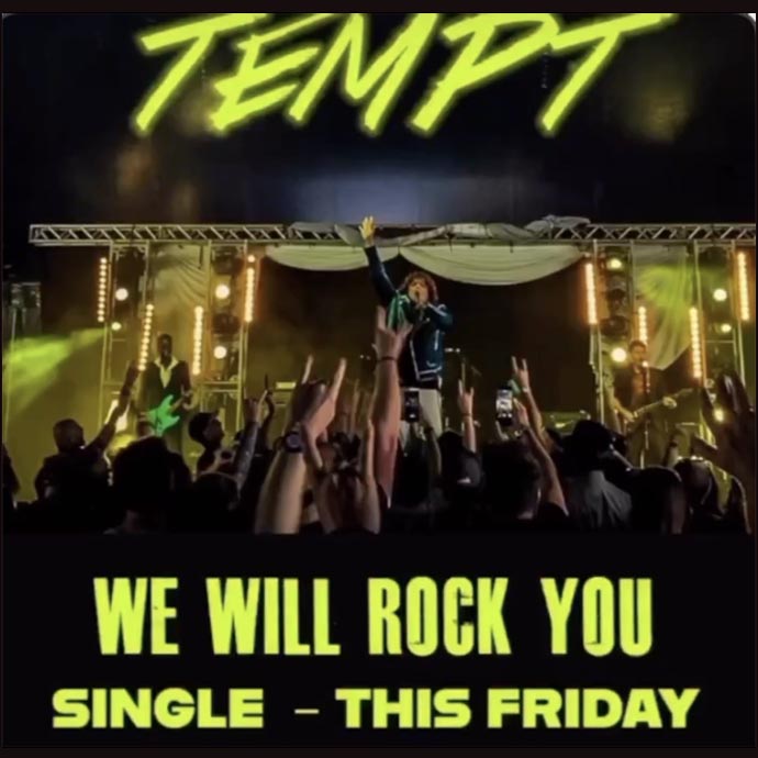 TEMPT 'We Will Rock You' single - crop