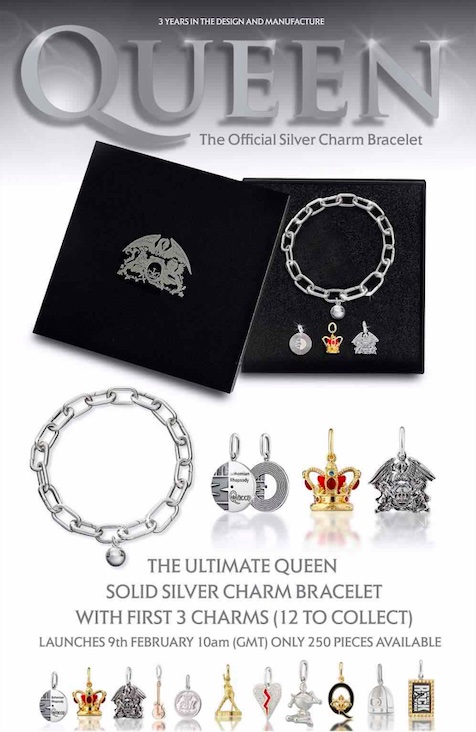 Queen - The Official Silver Charm Bracelet
