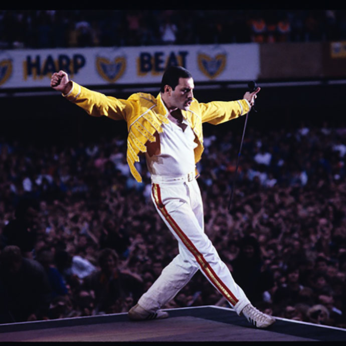 Freddie Mercury, Queen Magic Tour 1986 Photograph by Neal Preston ©Queen Productions Ltd