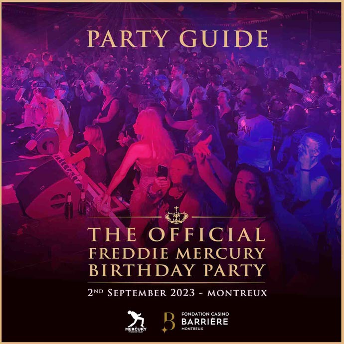 Party Guide 2023 - Freddie Mercury Birthday Party