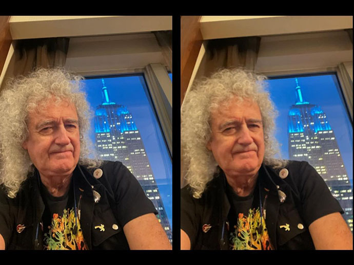 Brian May - Thankful to be again in the Big Apple  - parallel