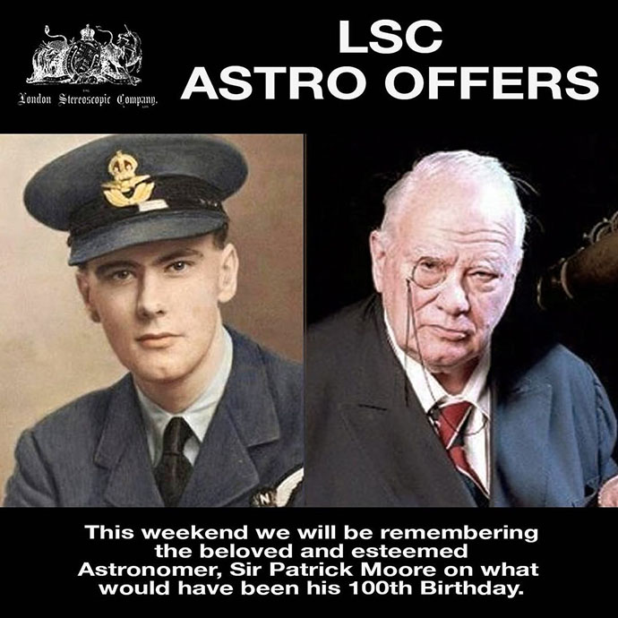 Two ages of Sir Patrick Moore