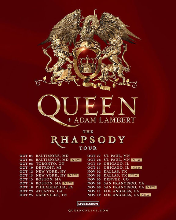 Q+AL Rhapsody N America 7 Extra Dates