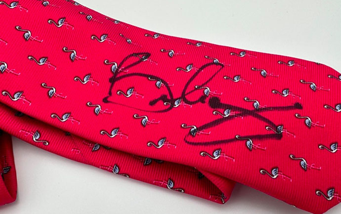 Brian May signed tie