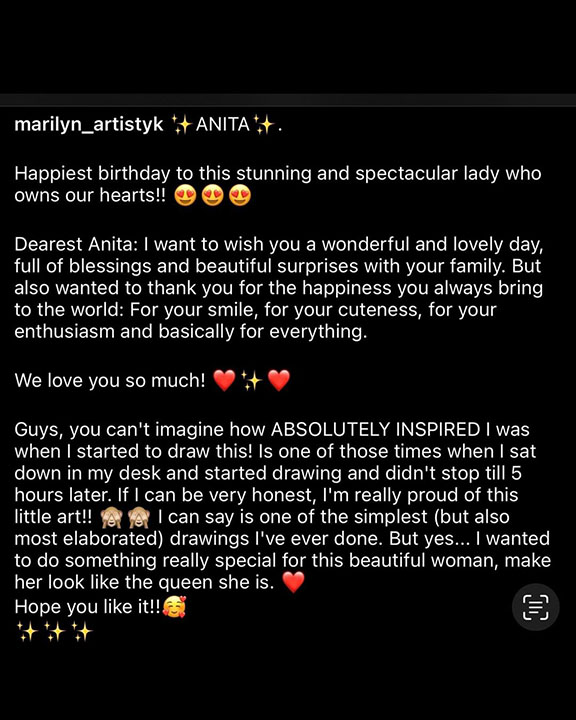 Message: Anita's Birthday 2023