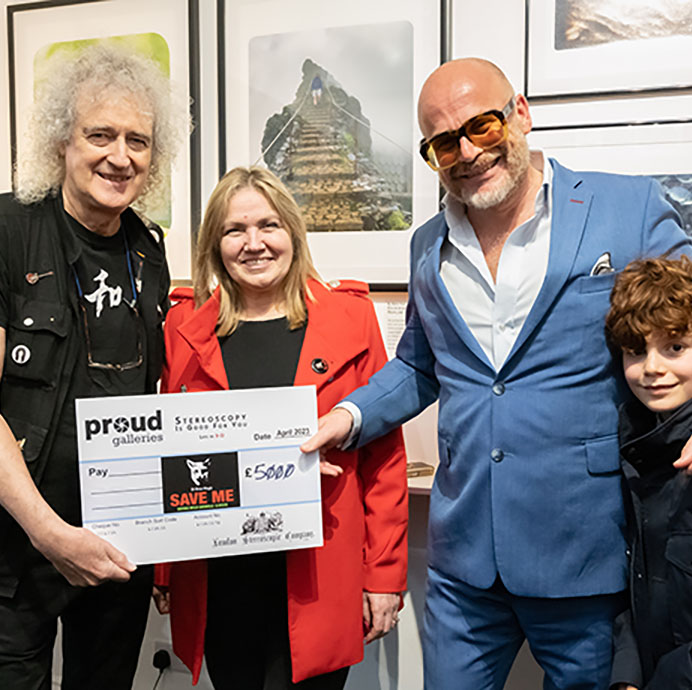Cheque presented Proud Galleries 6 April 2023