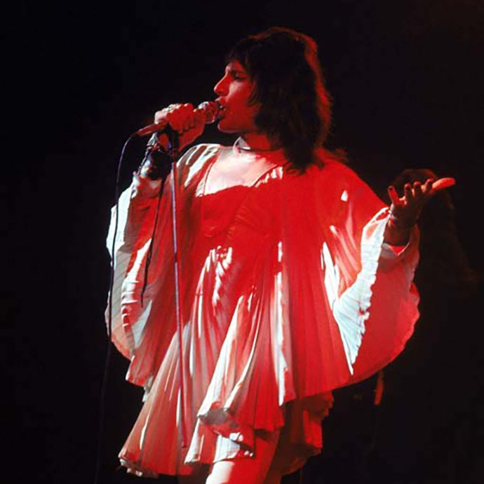 Freddie - stage wear. Photo: Courtesy EMI Photo Archive