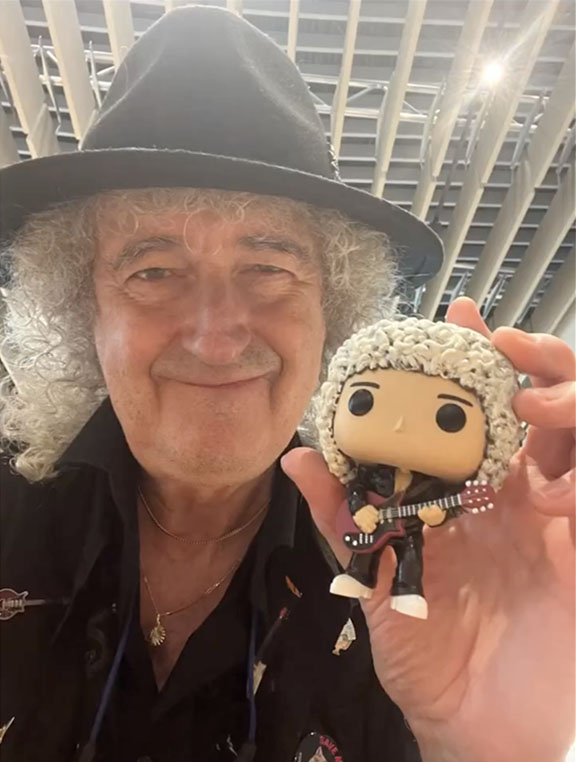 Bri and Funko Pop Brian - gift from Italy