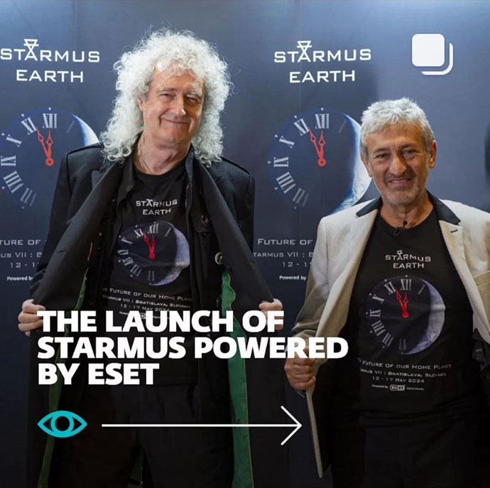 Brian and Garik Starmus VII launch