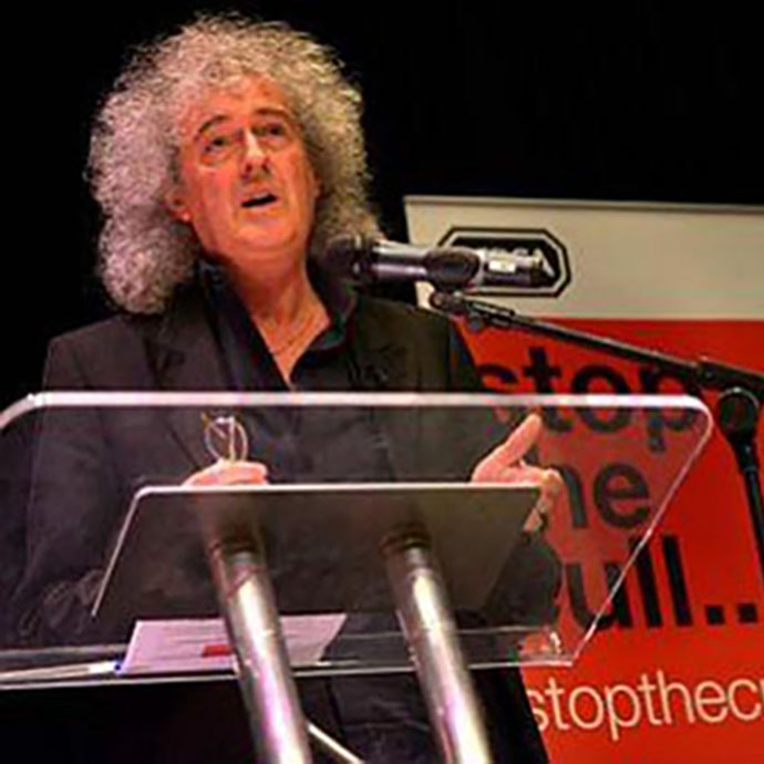 Brian May, Dorchester Meeting - crop