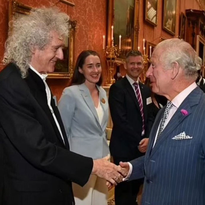 Brian May and King Charles ASTRA CARTA 28 June 2023