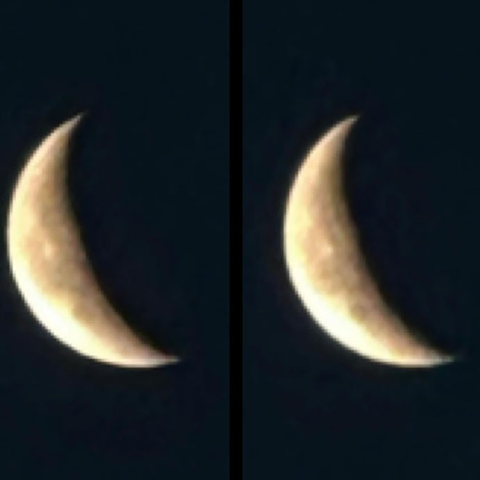 Waning Crescent Moon - parallel