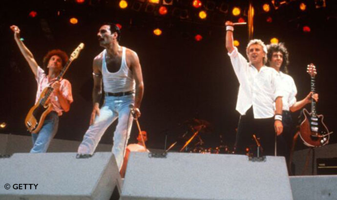 Nothing could beat Queen's 1985 set © GETTY