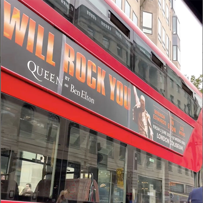 London Bus - We Will Rock You July 2023