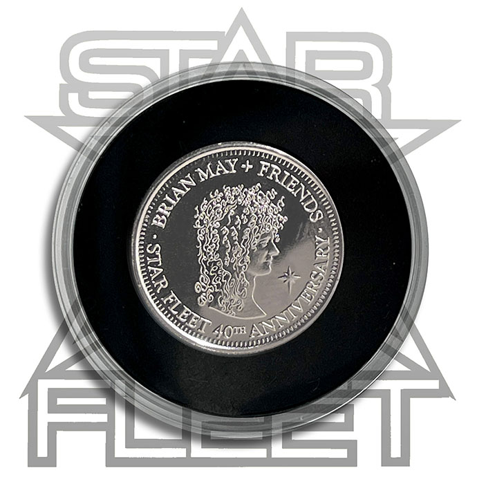 Star Fleet Sixpence - SILVER plated reverse