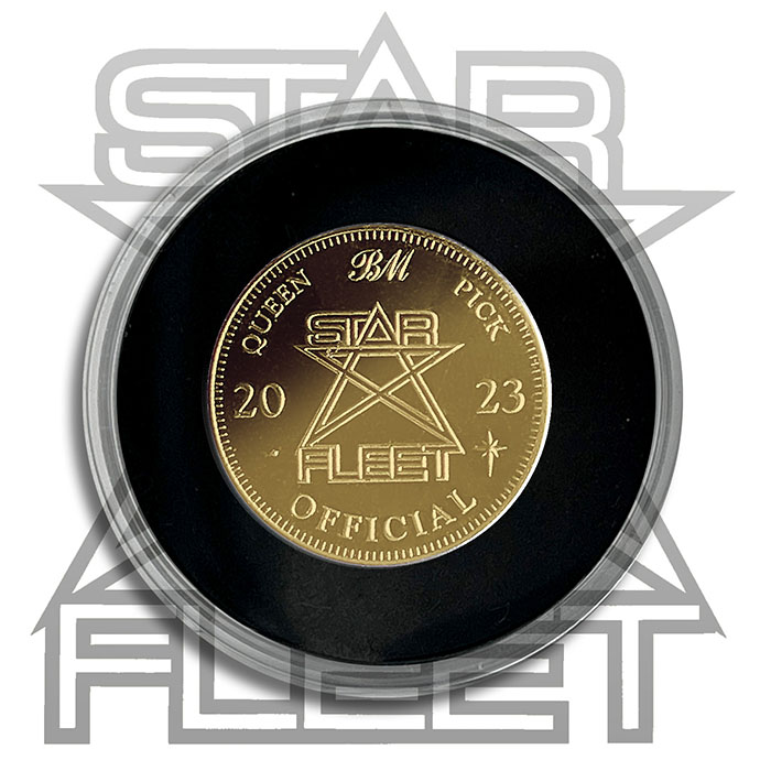 Star Fleet Sixpence - GOLD plated