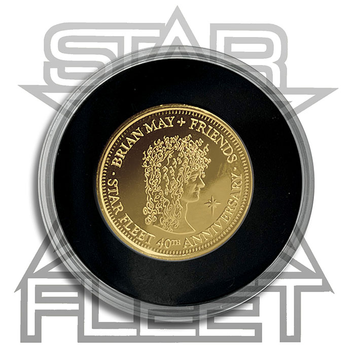 Star Fleet Sixpence - GOLD plated reverse