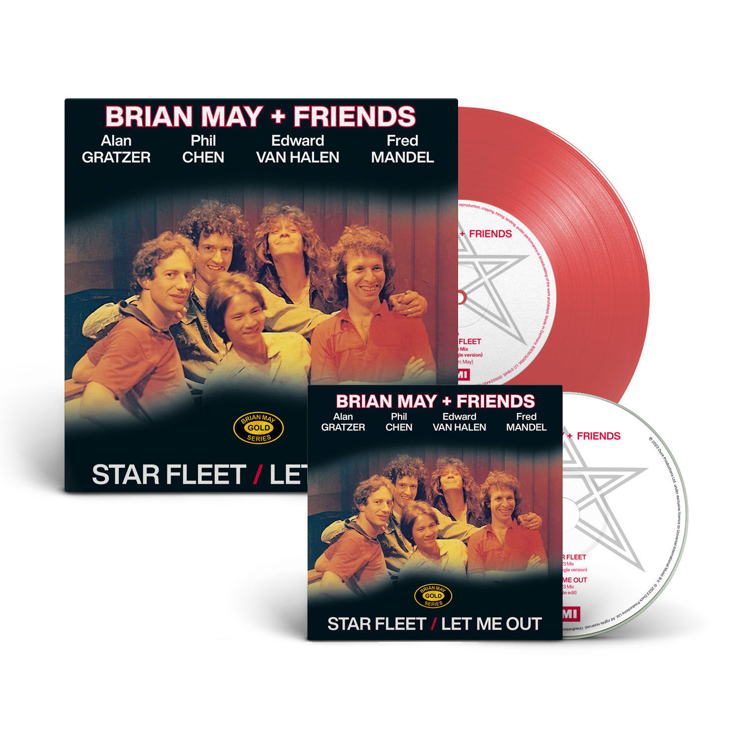 Star Fleet Red Viny single and CD