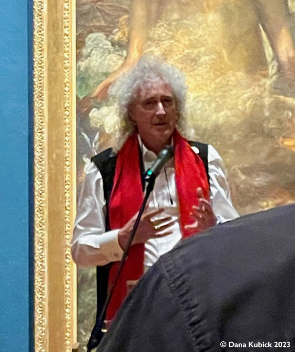 Brian May's Speech, Watts Gallery, Photo Dana Kubick