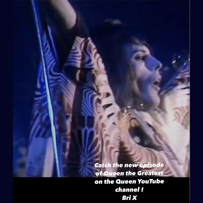 Freddie Mercury - Big Spender Hammersmith Odeon 1975 - crop