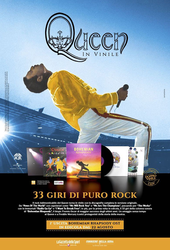 Queen Vinyl RCS ad