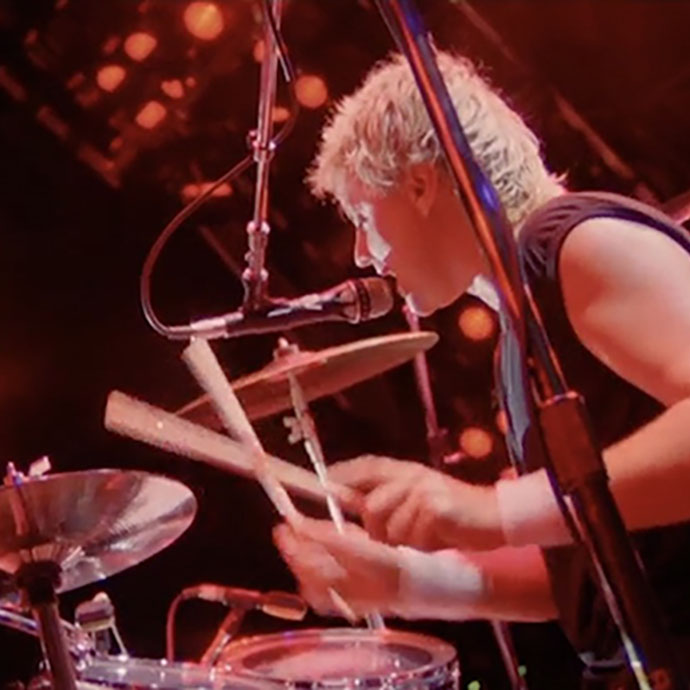 Roger Taylor on drums
