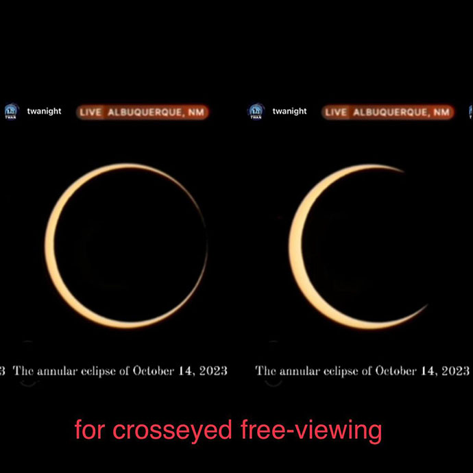 Annular eclipse by @twanlight - Cross-eyed