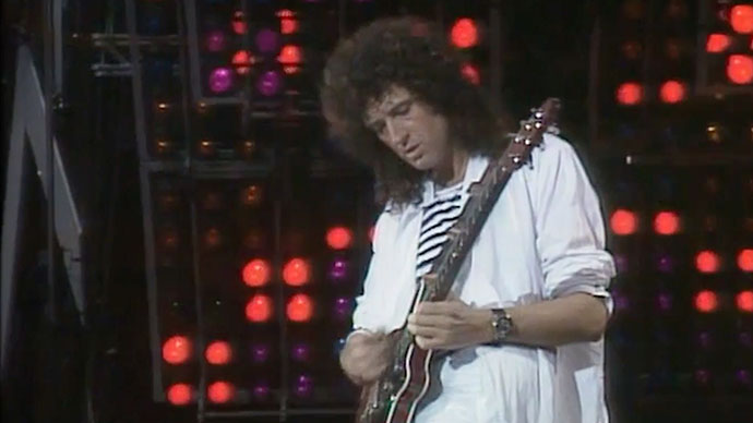 Brian May on stage