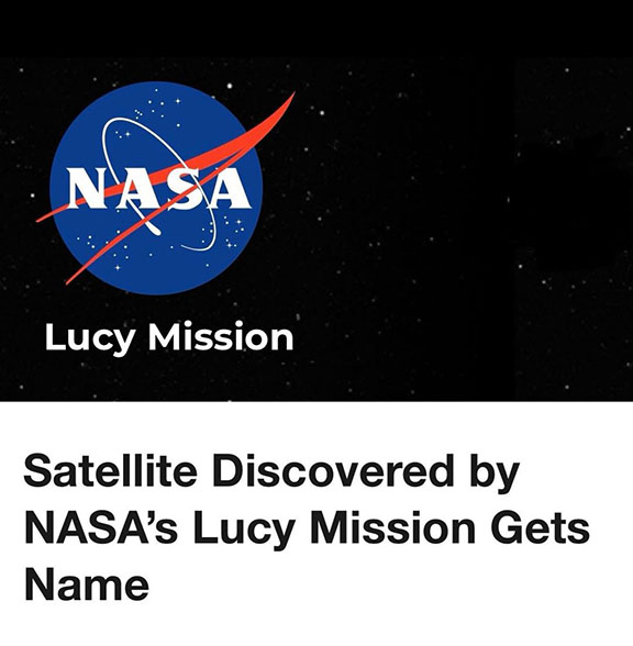 NASA Lucy Mission gets a name