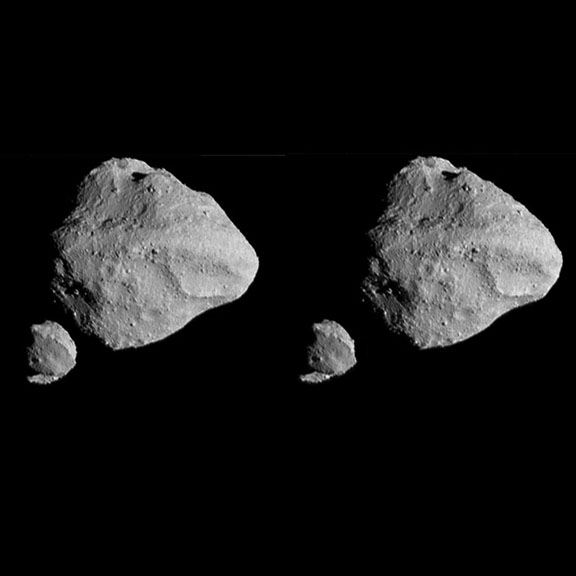 Dinkinesh Asteroid System by NASA - cross-eyed