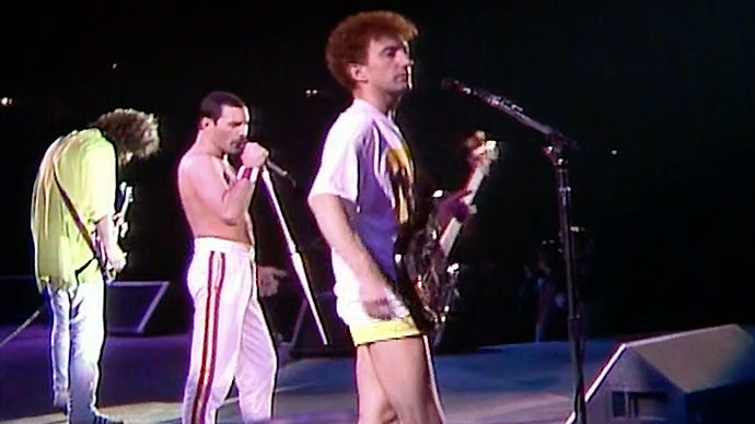 Queen - Brian, Freddie, John, London Wembley Stadium, Magic Tour 1988 © Queen Productions Ltd