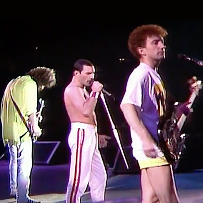 Queen - Brian, Freddie, John, London Wembley Stadium, Magic Tour 1988 © Queen Productions Ltd