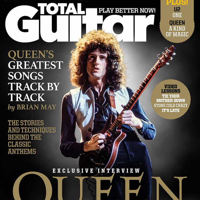 Brian May - Total Guitar March 2024 - front cover - crop