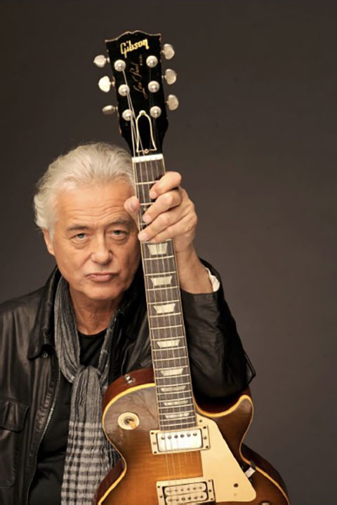 Jimmy Page with his Gibson Les Paul. Photo credit: Ross Halfin.