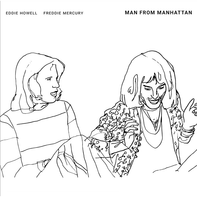 Eddie Howell - The Man from Manhattan - B&W drawing