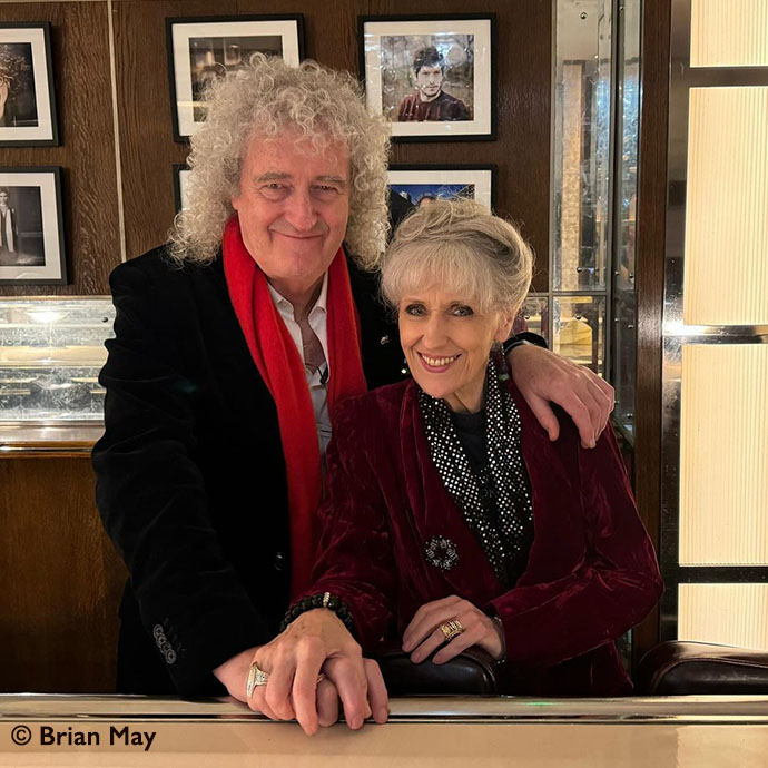Brian and Anita on night out in London © Brian May