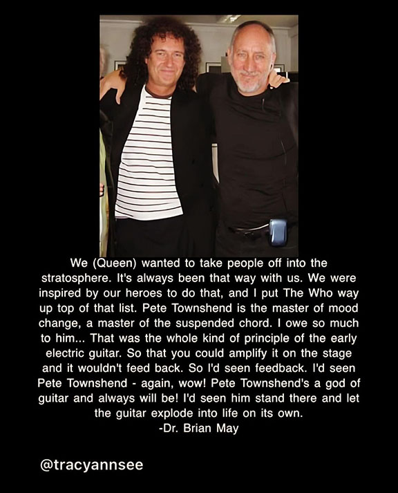 Brian May and Pete Townshend