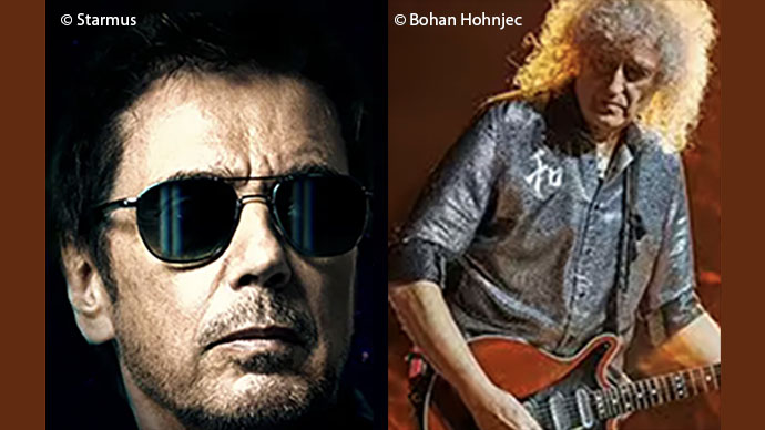 Jean-Michel Jarre and Brian May