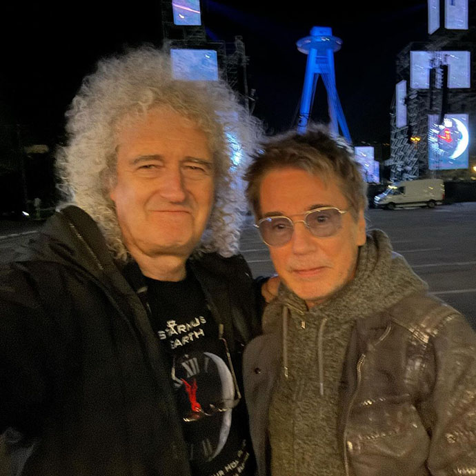 Brian May and Jean-Michel Jarre